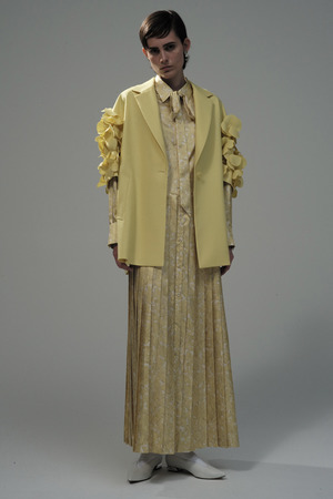 Flower Collage Pleats ワンピース