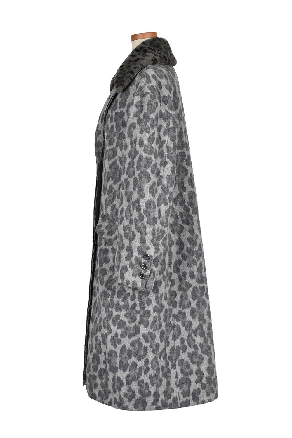 Leopard WOOL コート 詳細画像 ブラウン 3