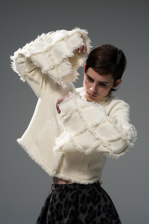 Fringe Tweed ジャケット