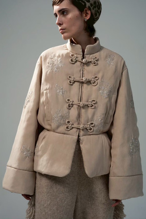VintageFlower embroidery China ジャケット