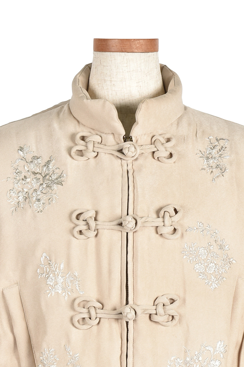 VintageFlower embroidery China ジャケット 詳細画像 ブラック 5