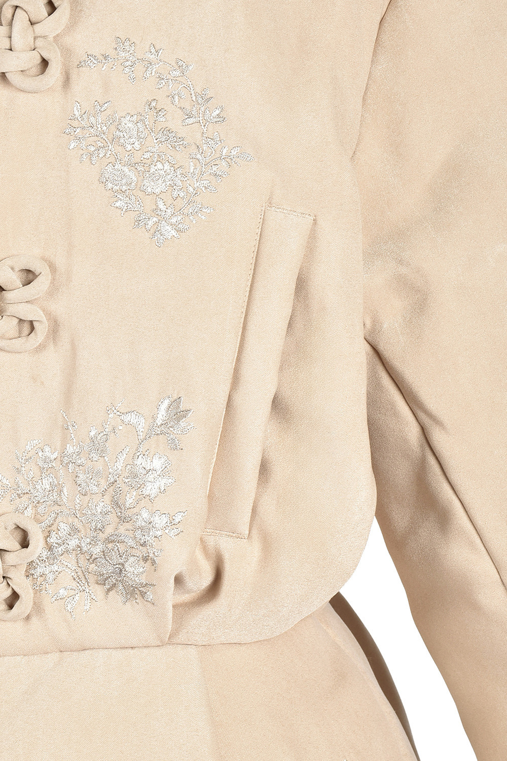 VintageFlower embroidery China ジャケット 詳細画像 ブラック 6