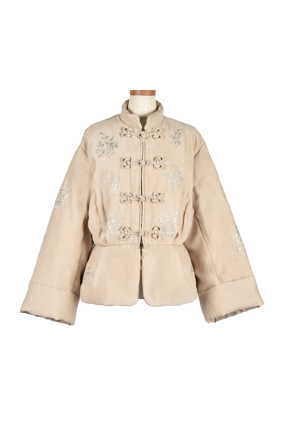 VintageFlower embroidery China ジャケット 詳細画像 ベージュ