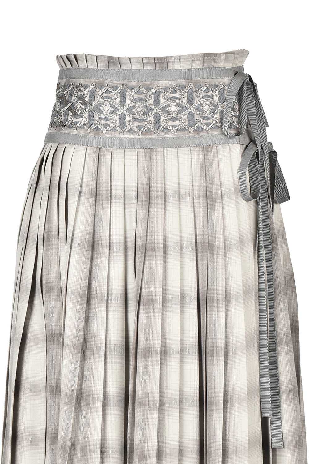 Braid Embroidery Pleats スカート 詳細画像 ネイビー 5