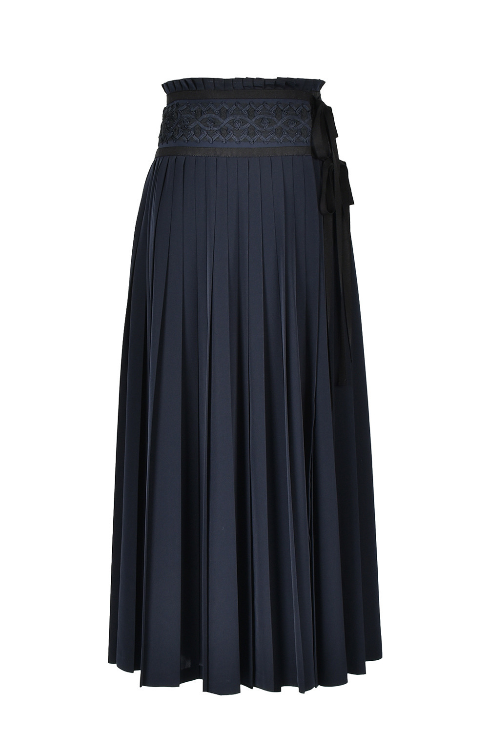 Braid Embroidery Pleats スカート 詳細画像 ネイビー