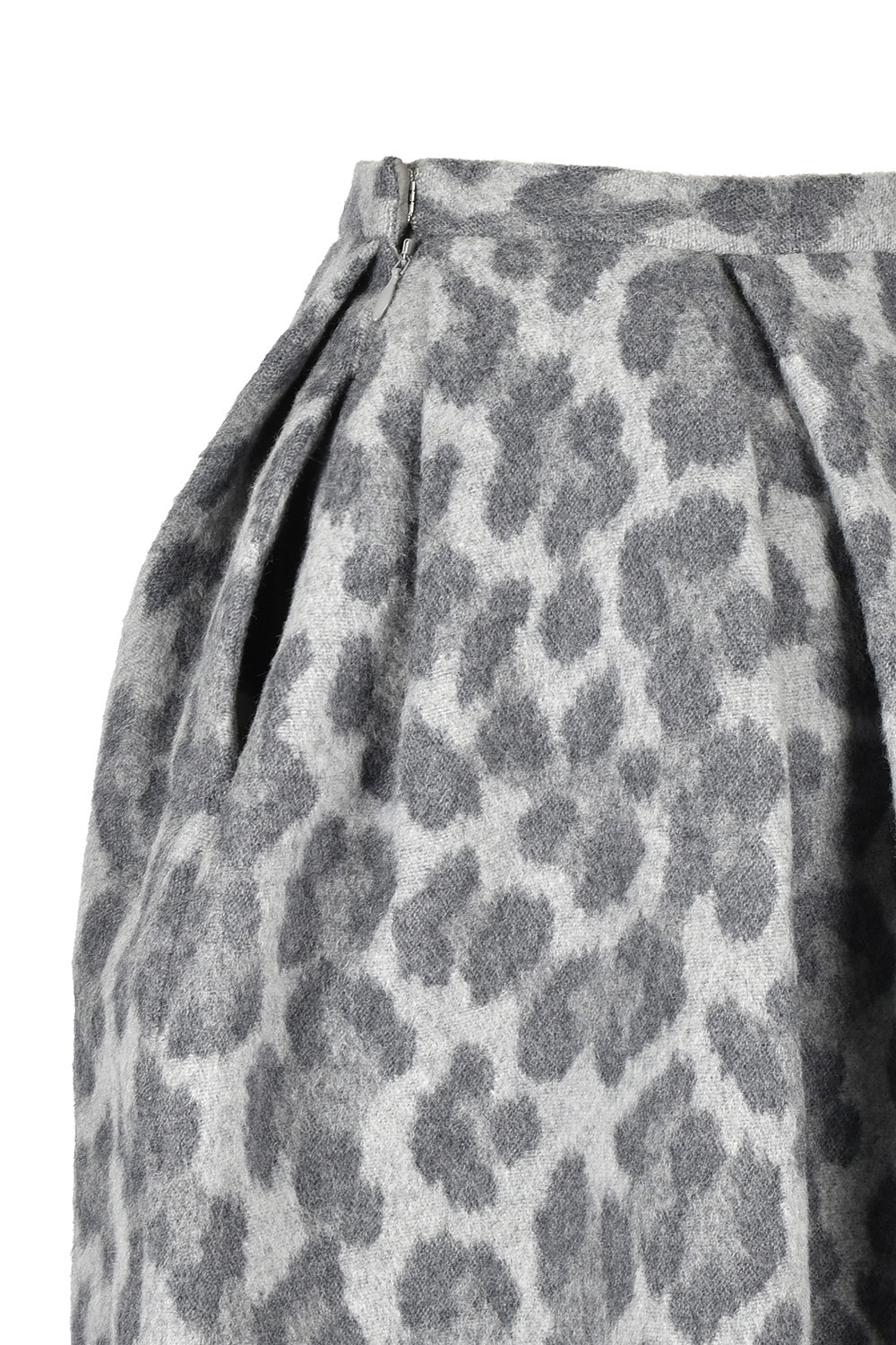 Leopard WOOL スカート 詳細画像 ブラウン 5
