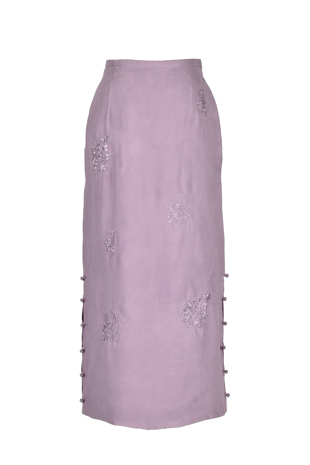 VintageFlower embroidery スカート 詳細画像 ラベンダー