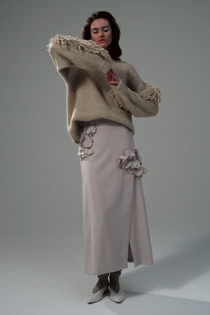 Flower Frill Wool スカート