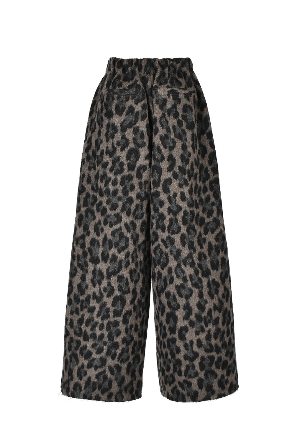 Leopard WOOL Wide パンツ 詳細画像 ブラウン 4