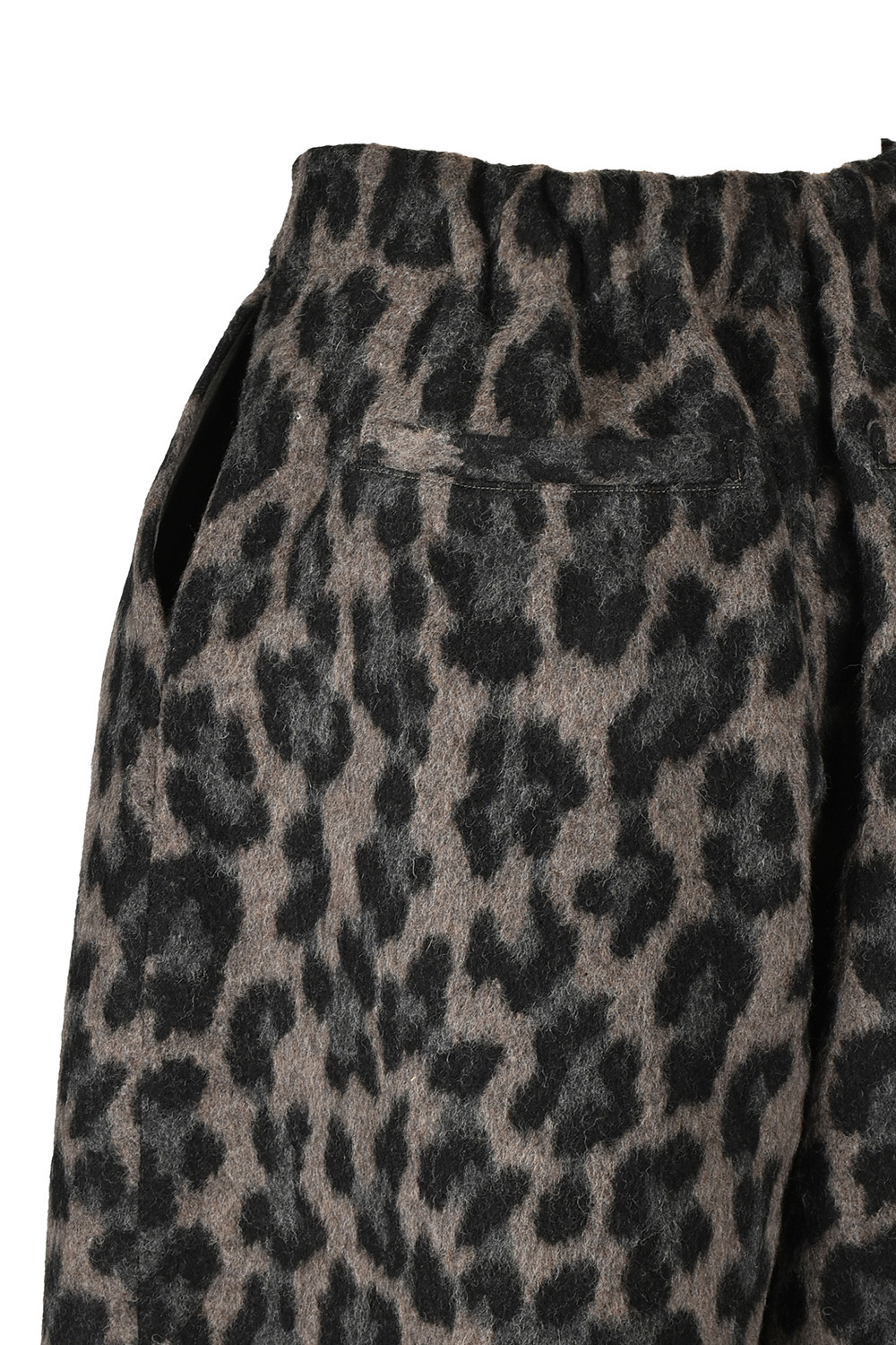 Leopard WOOL Wide パンツ 詳細画像 ブラウン 6