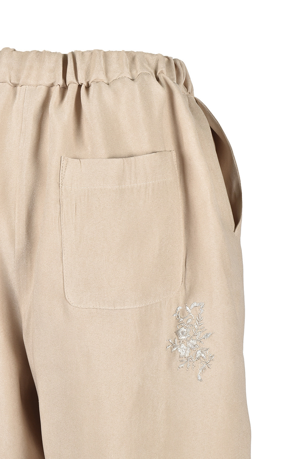 VintageFlower embroidery パンツ 詳細画像 ブラック 4