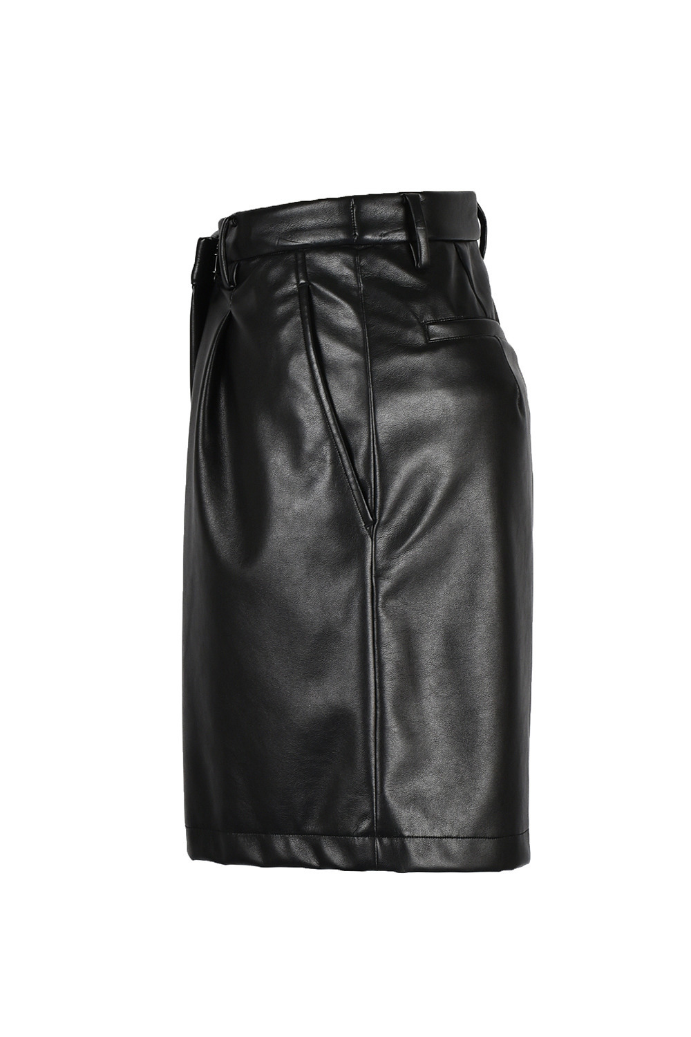 Synthetic Leather Short パンツ 詳細画像 ブラック 1