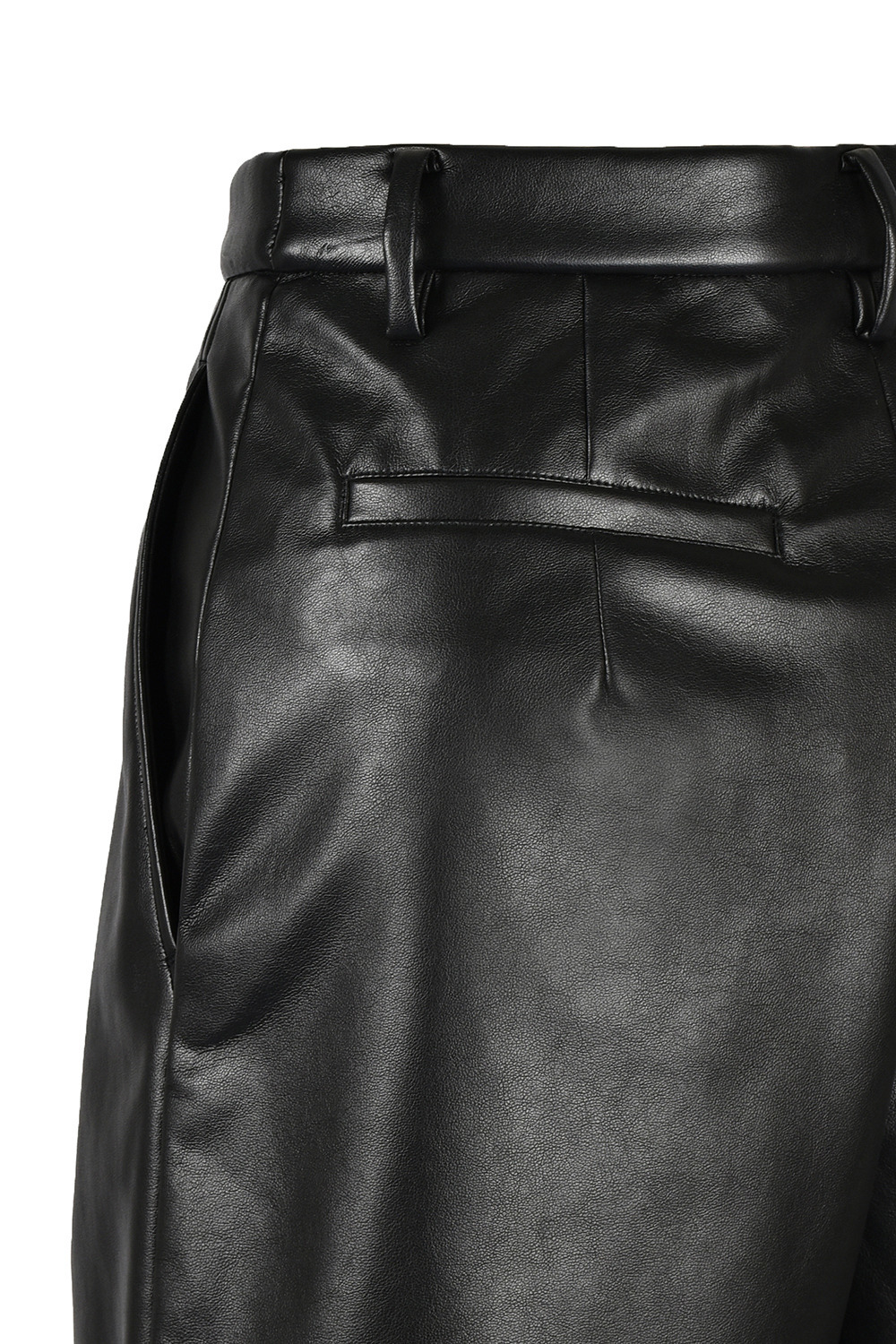 Synthetic Leather Short パンツ 詳細画像 ブラック 4