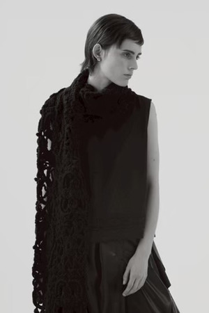 Braid Embroidery sleeveless ブラウス