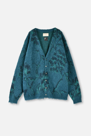 【YOKE】Collaboration KID MOHAIR WOOL JACQUARD カーディガン