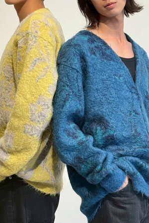 YOKE】Collaboration KID MOHAIR WOOL JACQUARD カーディガン