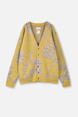 【YOKE】Collaboration KID MOHAIR WOOL JACQUARD カーディガン