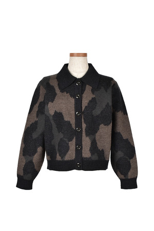 Leopard Knit Jacquard カーディガン