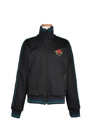 Rose embroidery Track ジャケット