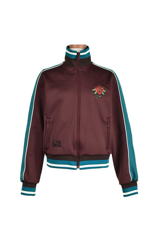 Rose embroidery Track ジャケット