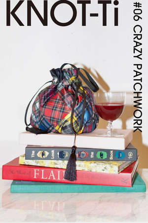 KNOT-Ti 巾着バッグ（Crazy patch work）