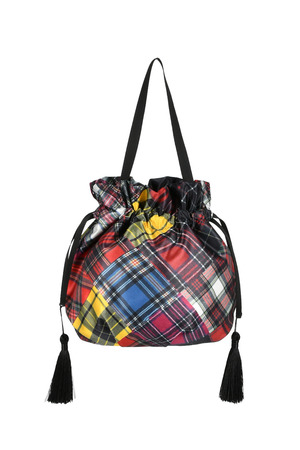 KNOT-Ti 巾着バッグ（Crazy patch work）