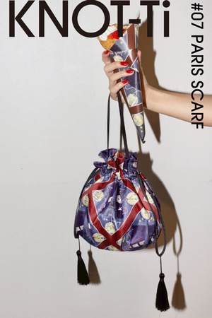 KNOT-Ti 巾着バッグ（Paris）