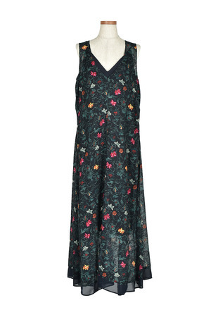 【styling/】Collaboration Chiffon Jacquard ワンピース（BATIK）