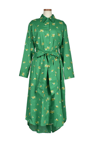 Mimosa embroidery シャツワンピース