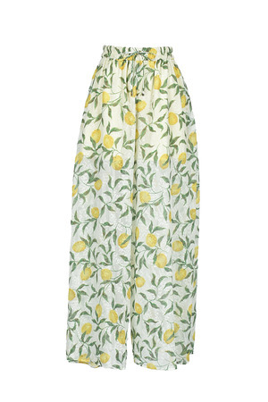 【styling/】Collaboration LEMON Print ワイドパンツ