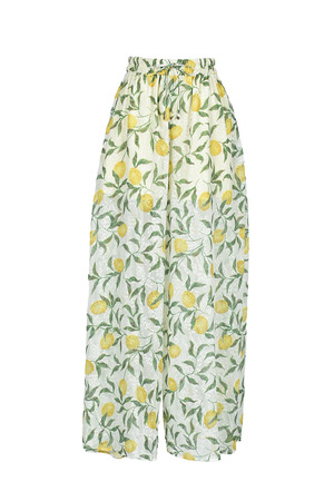 【styling/】Collaboration LEMON Print ワイドパンツ