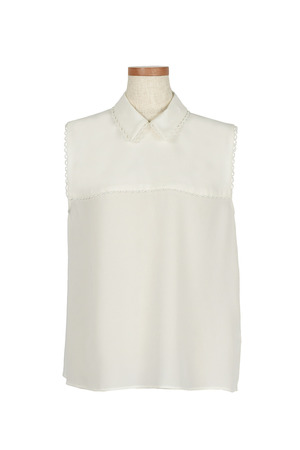 Scallop Lace silk ブラウス