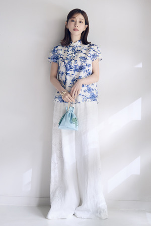 【MINAMI TANAKA】Collaboration China ブラウス（Oriental Flower）