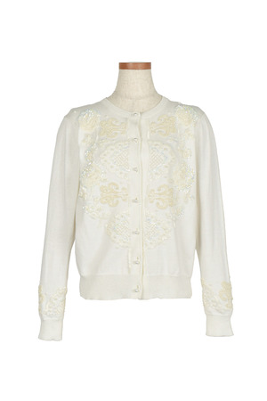 Floral Ethnic embroidery カーディガン