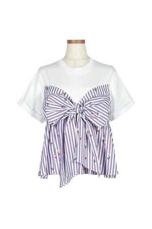 Front Ribbon Tシャツ