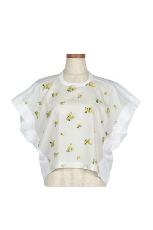 Mimosa embroidery Tシャツ