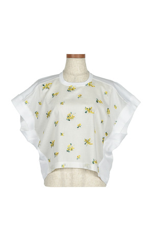 Mimosa embroidery Tシャツ