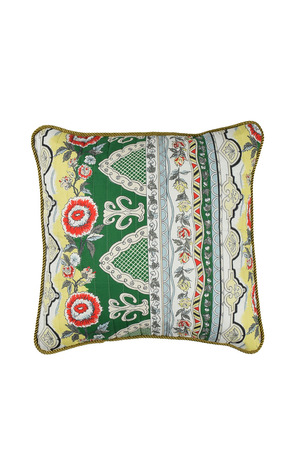 クッションカバー（Floral Ethnic Border）