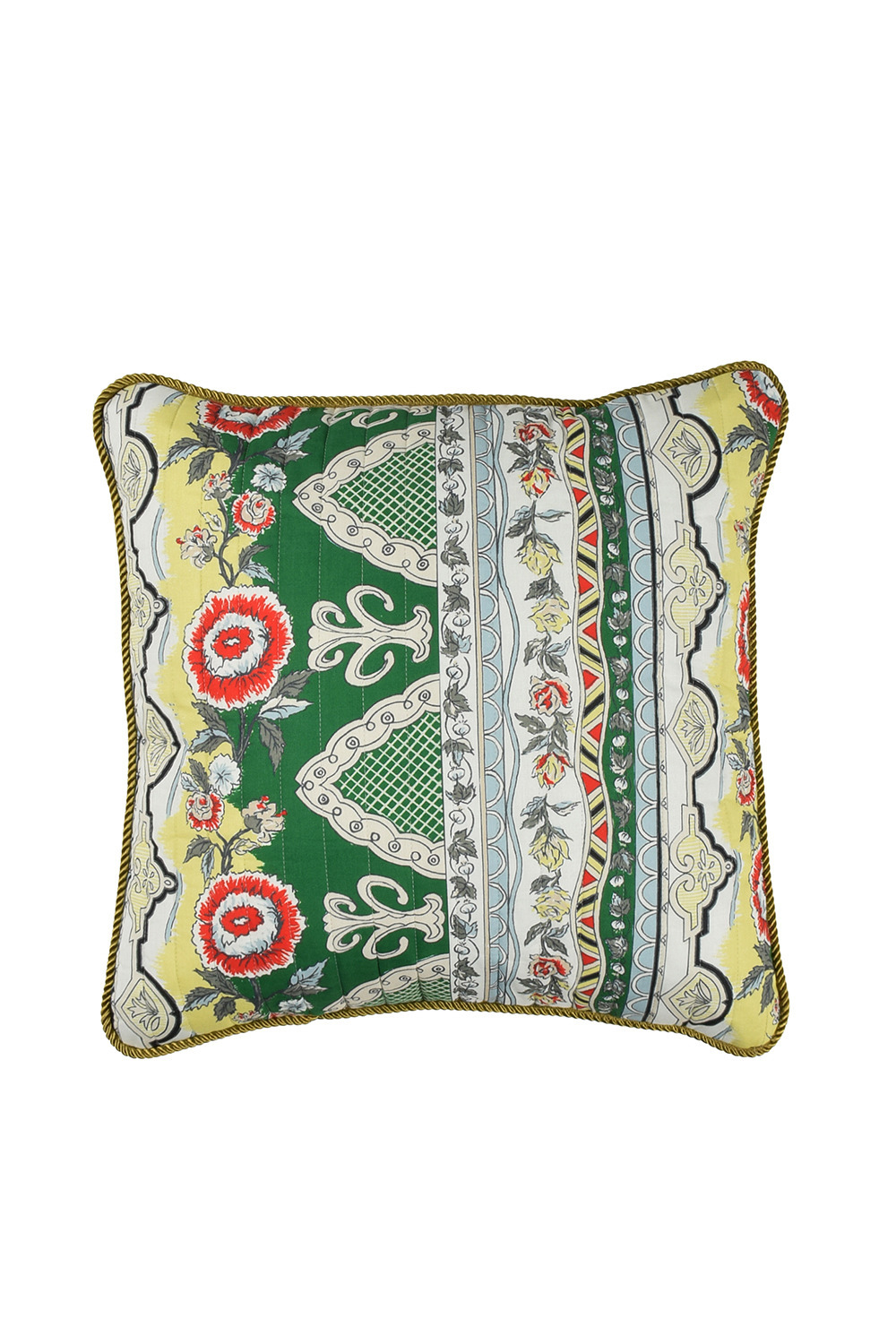 KEITA MARUYAMA 　花鳥風月　クッションカバー クッションカバー（Floral Ethnic Border）｜KEITAMARUYAMA