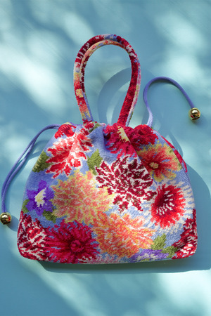 FEILER×KEITAMARUYAMA DAHLIA 手付き巾着