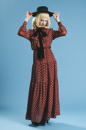 Silk Dot Tiered ワンピース