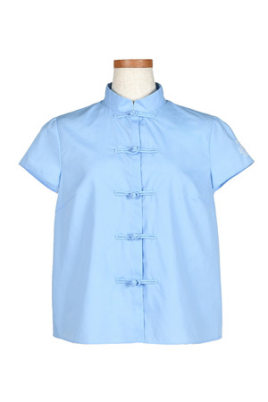 London Stripe China ブラウス