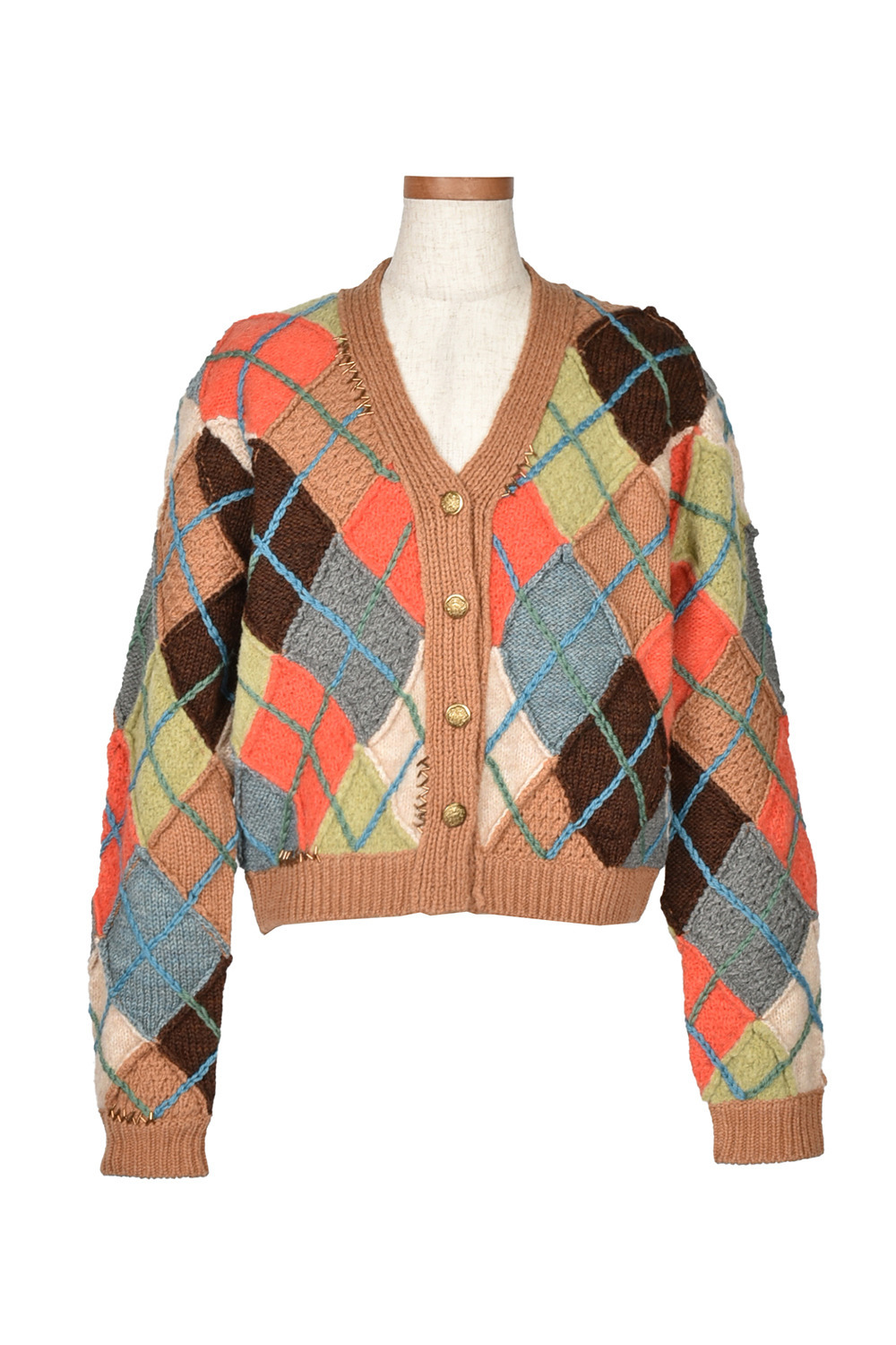 Mohair Argyle Knit カーディガン｜KEITAMARUYAMA OFFICIAL ONLINE STORE