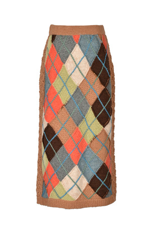 Mohair Argyle Knit スカート