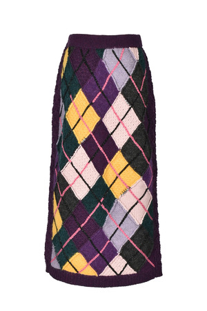 Mohair Argyle Knit スカート