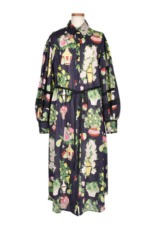 Fruit Print シャツ ワンピース