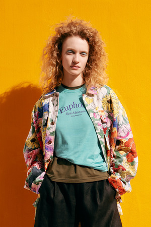 【RISOUBACHI】Print カバーオール