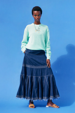 【美品】DECEMBERMAY S-Mサイズ、ネイビープリーツスカート Denim スカート｜KEITAMARUYAMA OFFICIAL ONLINE STORE