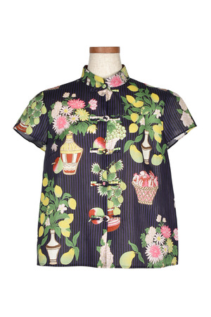 Fruit Print China ブラウス