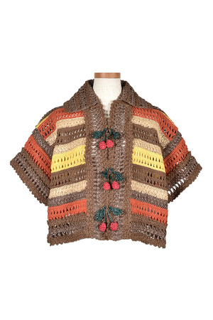 Cherry Motif Crochet シャツ
